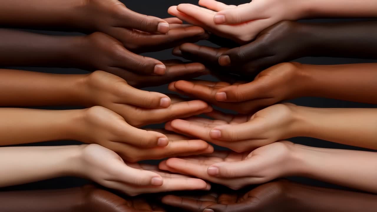Hands extended toward one another in a gesture of care